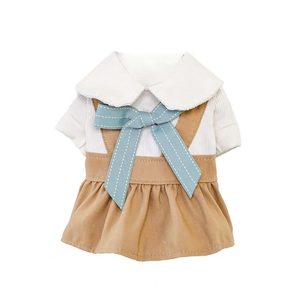 

Summer Dress for Dog Pets Cute Washable Cotton Small Medium Dog Pet Costume Bow Knot Dress for Party