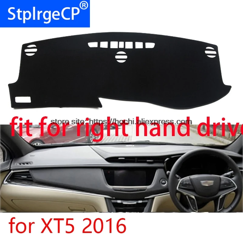 

For Cadillac XT5 2016 right hand drive dashboard mat Protective pad black Red car-styling Interior Refit sticker Mat products
