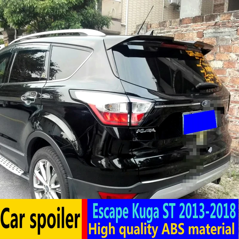 Для Ford Escape Kuga ST спойлер 2013 2018 Высокое качество ABS Материал автомобильное заднее