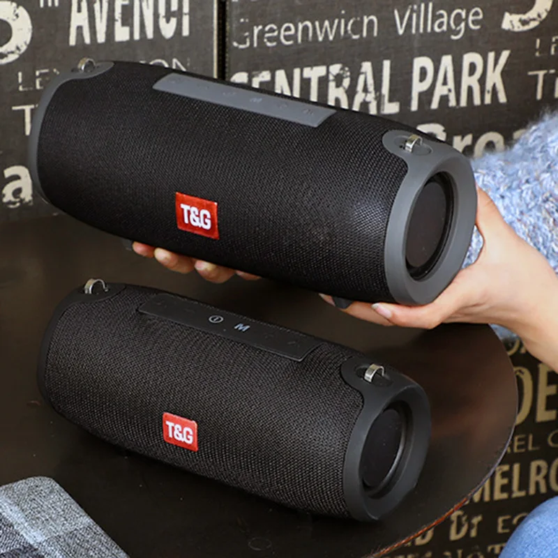 Беспроводная Bluetooth колонка 40 Вт переносная звуковая басовый стереосабвуфер FM