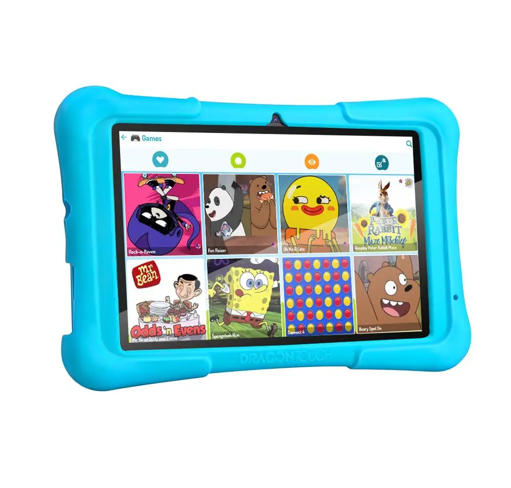 Dragon Touch Y88X Pro 7 ''HD дисплей детский планшет для детей 16 ГБ Android 9,0 с планшетом сумка защитный экран для планшета ПК