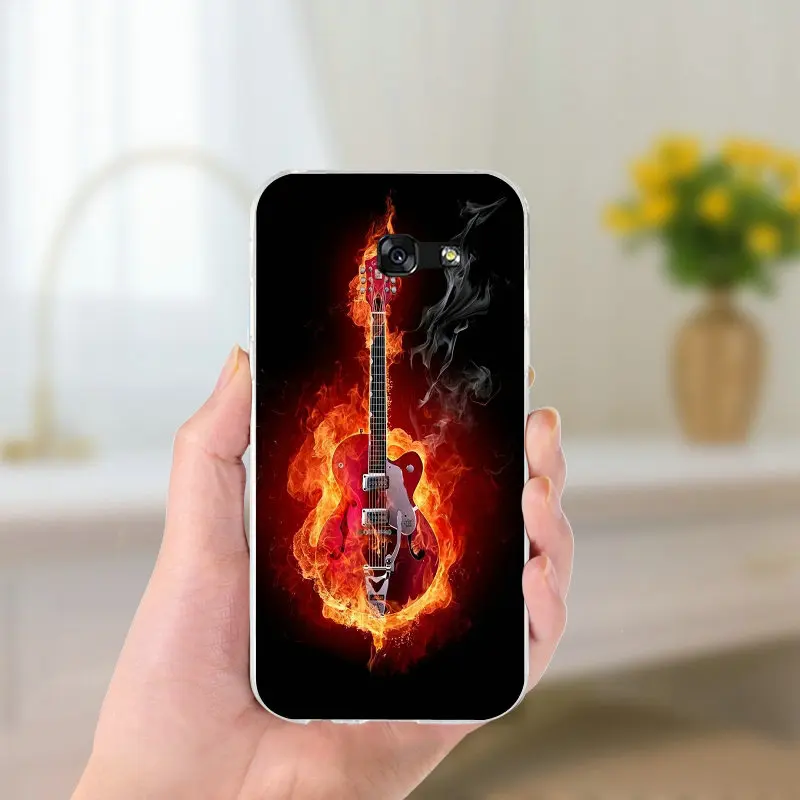Soft TPU Phone Cases Bass Guitar Strings Music Guitares for Samsung Galaxy Note 2 3 4 5 8 S2 S3 S4 S5 Mini S6 S7 S8 S9 Edge Plus | Мобильные