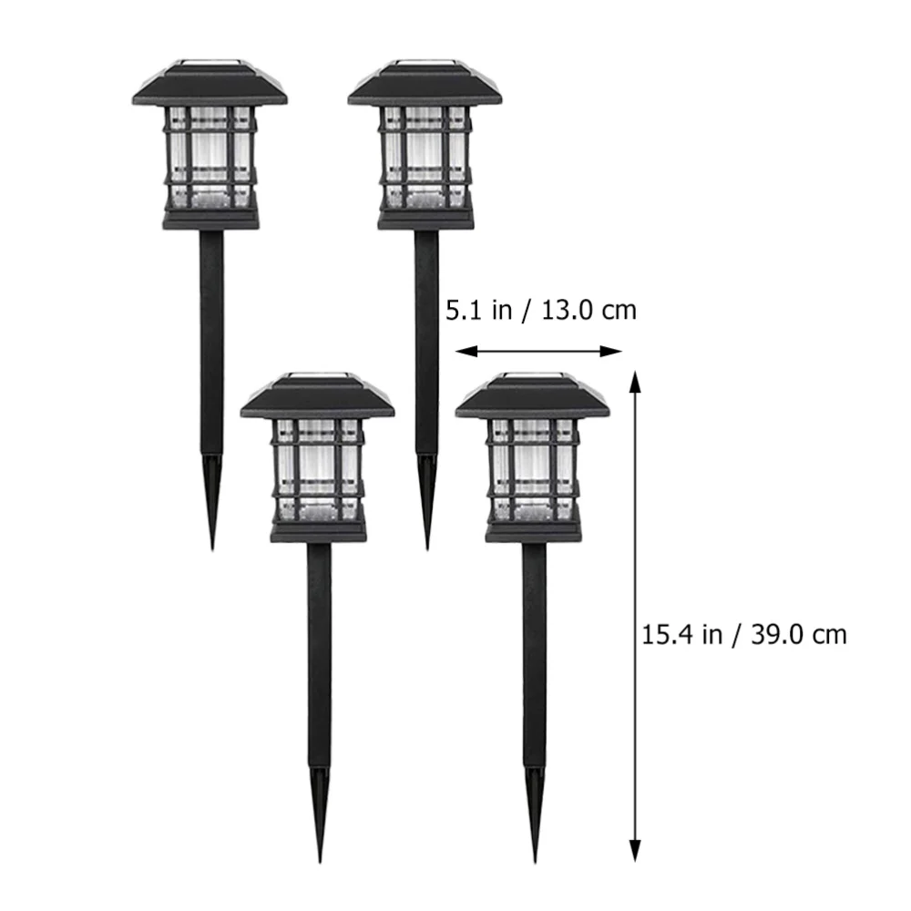 

1 Set 4Pcs Solar LED Yard Lawn Lights Practical Outdoor Landscape Lights