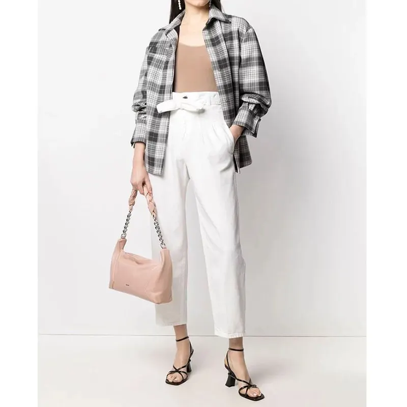 

2021 new design bag handbag brand leather lambskin chain stitching bag shoulder messenger bag, free two shoulder straps