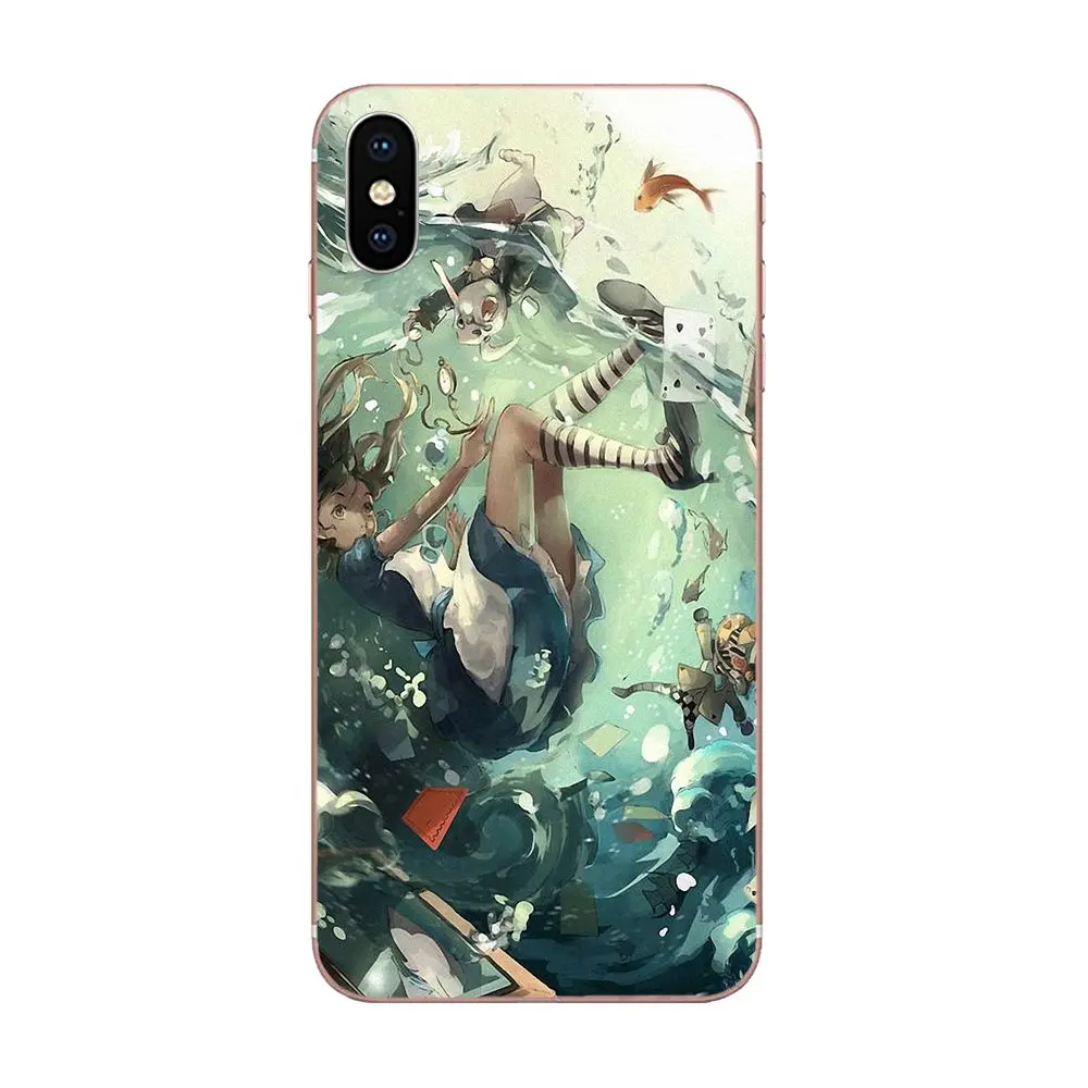 Винтажный телефон с принтом из ТПУ Alice In Wonderlretro Movie для Xiaomi Redmi Mi 4 7A 9T K20 CC9 CC9e Note 7 9 Y3