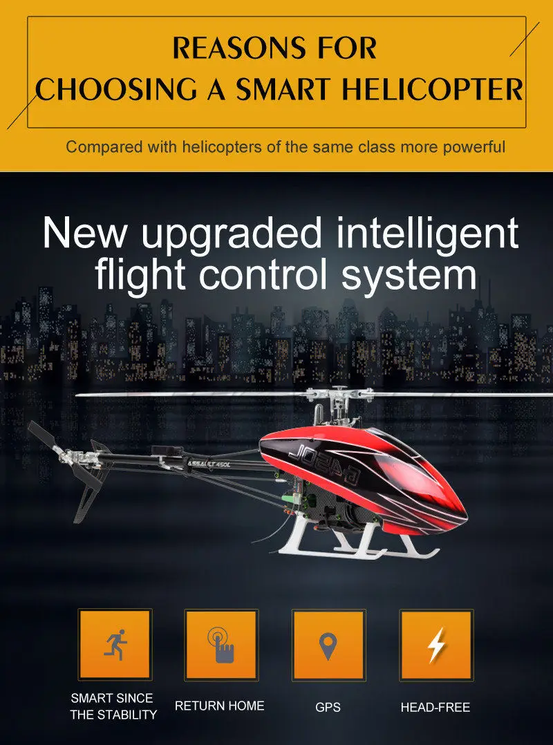 Умных дронов 450L 6CH RC вертолет 3D 6 axis Gyro Flybarless GPS RTF 2 4 ГГц игрушки|Радиоуправляемые