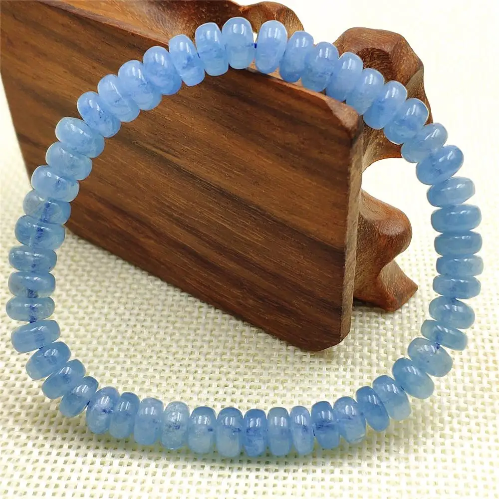 Натуральные Синие Бриллианты для женщин и мужчин подарок 7 мм растягивающиеся