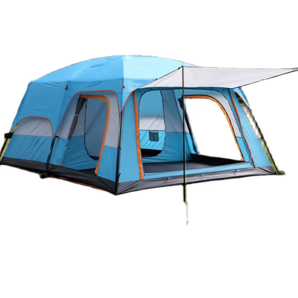 Туристическая палатка простая конструкция на 4 6 человек 2 комната 1 зал толстая