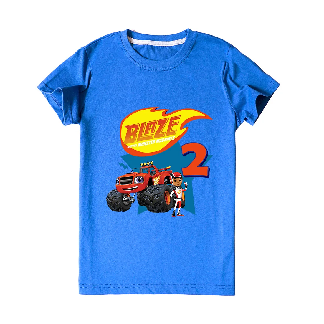 

Boys Fashion Blaze monster-machine Print Clothes Girls Funny T-shirts Costume Childrens Clothing Kids Tees Baby Tshirts Cartoons