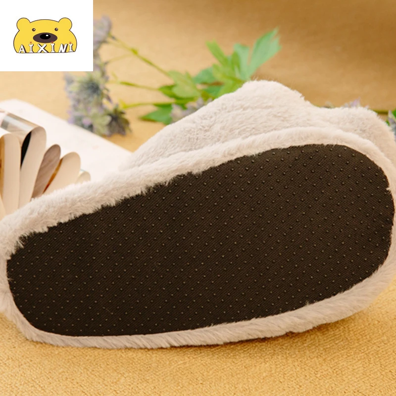 

Winter Women Home Slippers Cartoon Cat Shoes Non-slip Soft Winter Warm House Slippers Indoor Bedroom Lovers Couples Floor Shoes