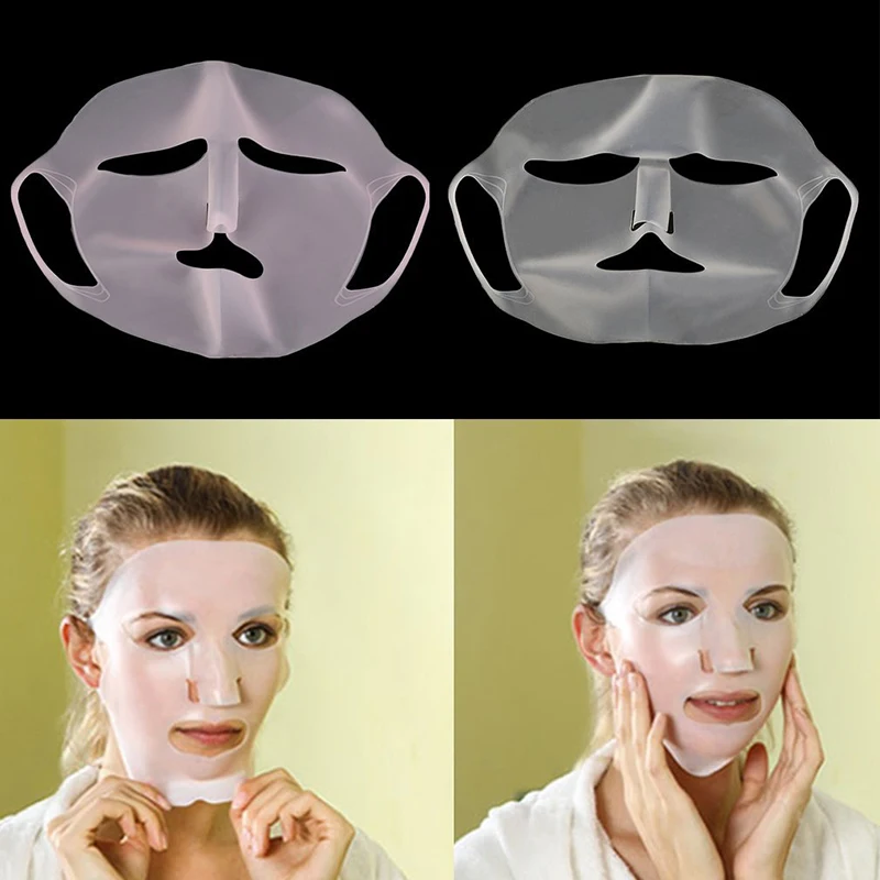 

1Pcs Silicone Moisturizing Mask Reusable Waterproof Mask Prevent Evaporation of Oil of The Mask Skin Care Tools