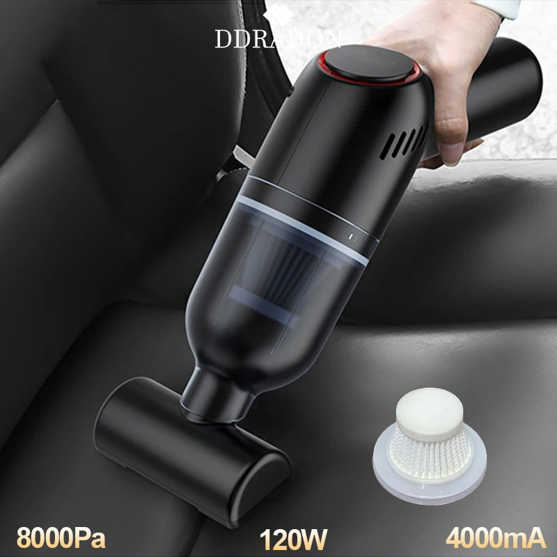 

Cordless Portable Car Vacuum Cleaner Handheld Auto Vacuum 8000PA 120W High Suction For Cleaning Wet Dry Mini Wireless Cleaner