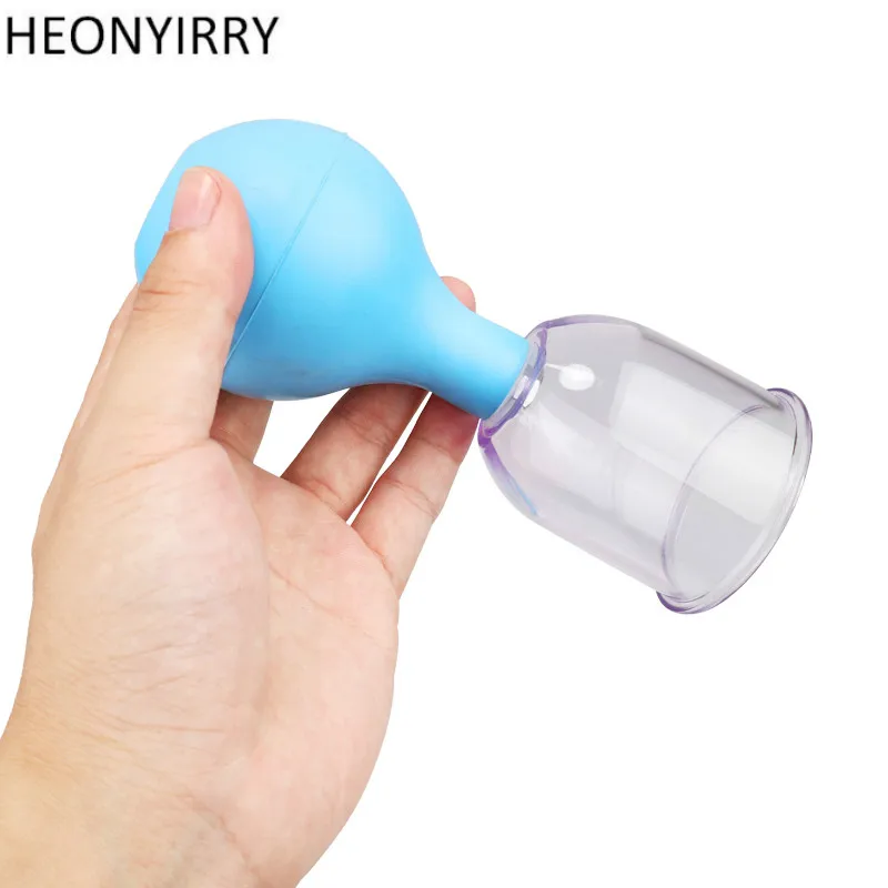 Синие резиновые вакуумные банки для массажа PC присоска вакуумное средство