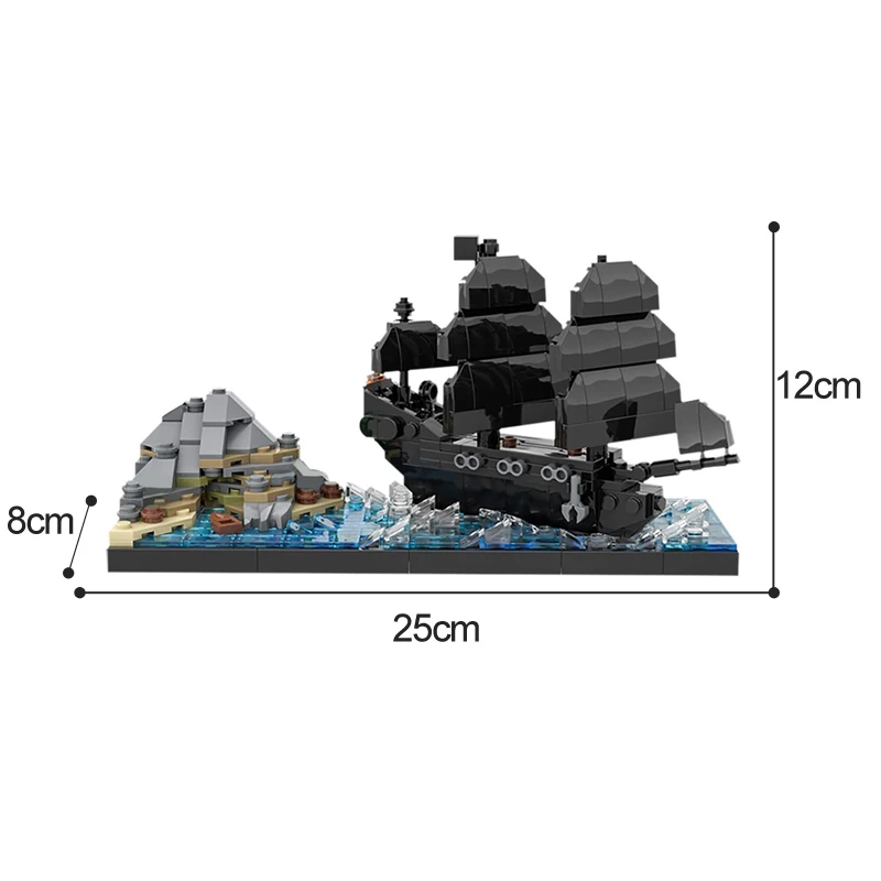 

Magic Architecture Skyline building City Building Blocks Pirate Harbour Dead Man's Treasure Chest Pirate Ship Bricks Toys Gift