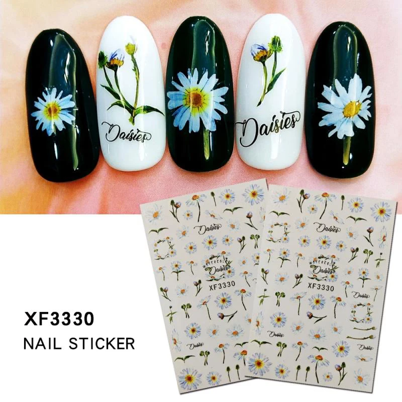 3D Nail Sticker Butterfly Series Art Decals Manicure Design Flower on Nails Decoration Self Adhesive Foil | Красота и здоровье
