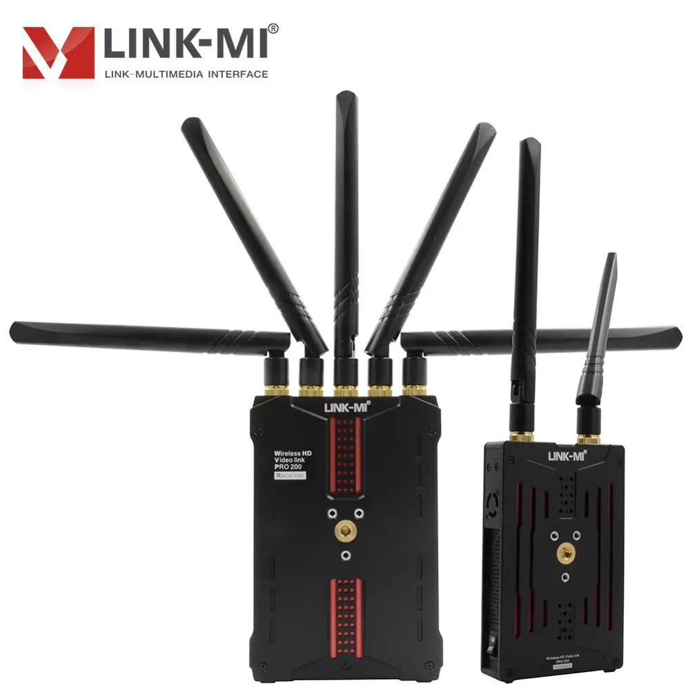 LINK-MI беспроводной 200 м SDI HDMI передатчик и приемник Поддержка HD-SDI 3G-SDI HD видео Link
