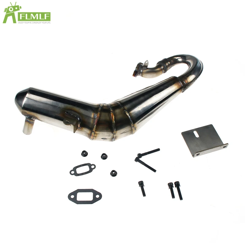 Бесшумная выхлопная труба R2 (материал из нержавеющей стали) подходит для 1/5 Losi 5ive T