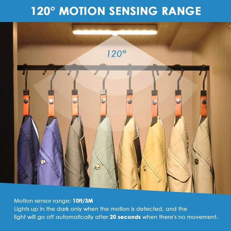 Беспроводной ночсветильник с 20 светодиосветодиодный и датчиком движения 3