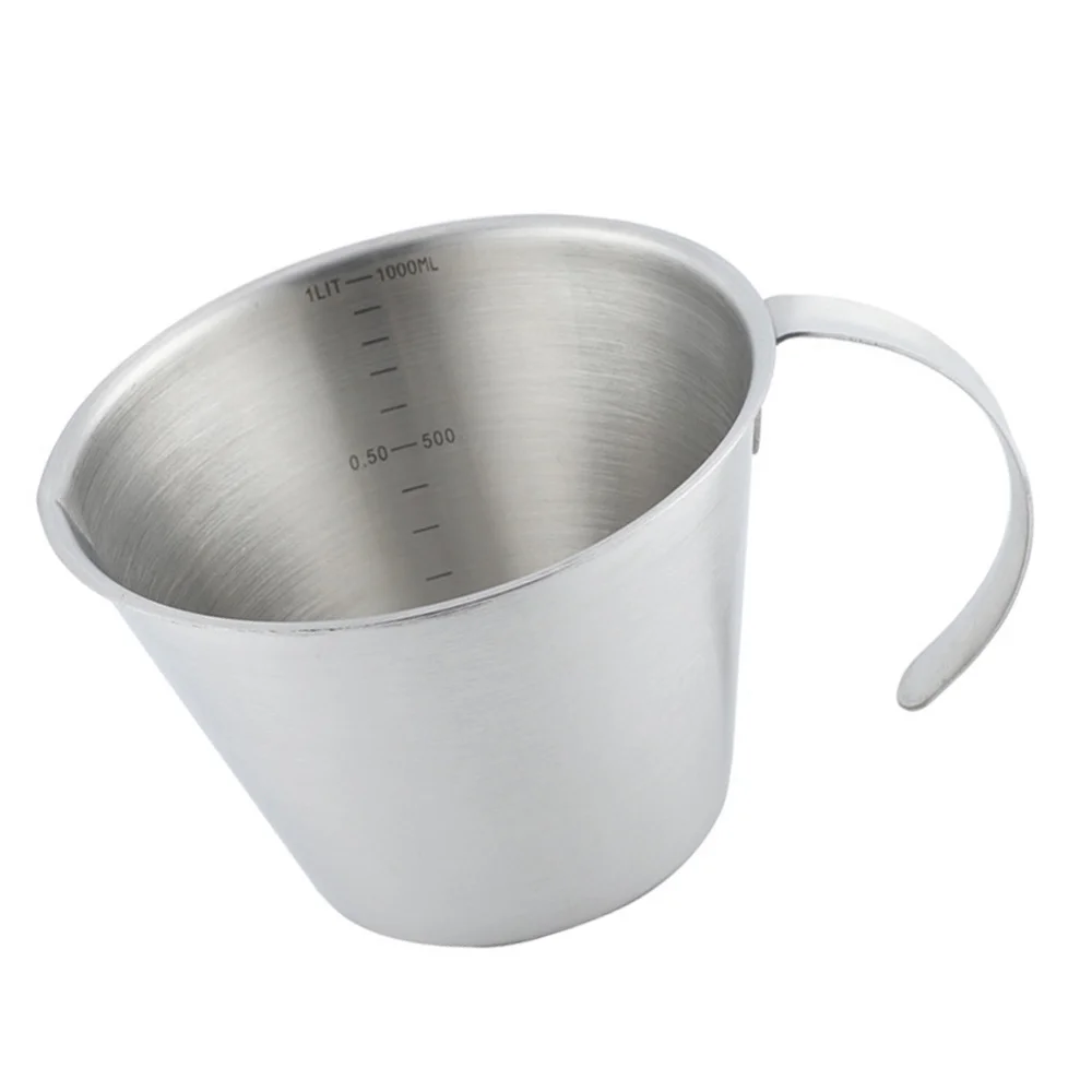 

1pc Stainless Steel Measuring Cup Multifunctional Cup Stainless Steel Cup