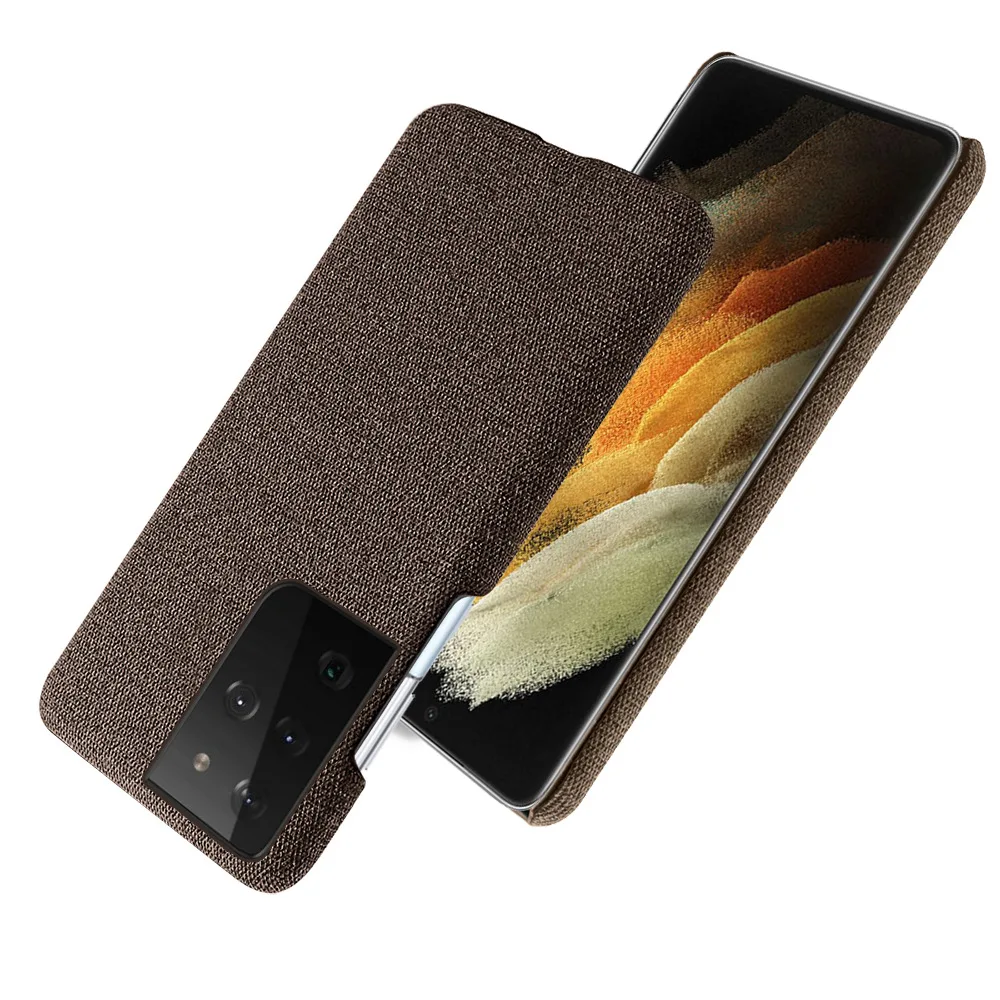 

Suitable for Samsung s21 ultra mobile phone case simple Galaxy s21 ultra pure color cloth pattern protective case