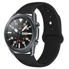 Ремешок силиконовый для Samsung Galaxy Watch 3 41 мм 45 мм, спортивный мягкий браслет для Galaxy Watch 42 мм 46 мм, обратная пряжка