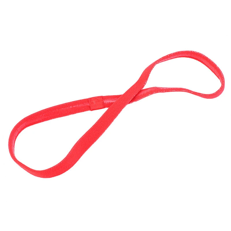 

1Pcs Candy Color Silicone Headband Anti-skid Fashion Accessories Nylon Elastic Rope Sports Hair Band Korean Style