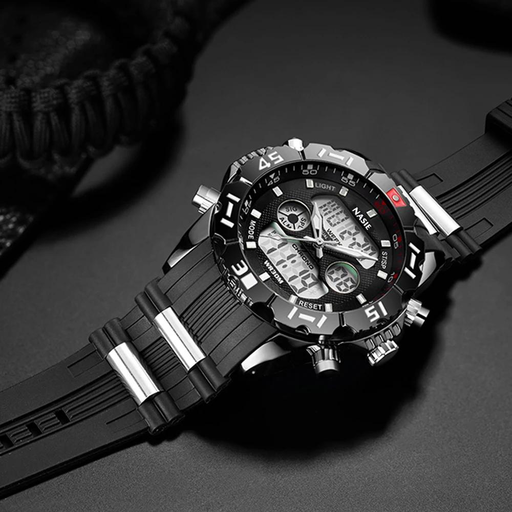 NASIE Топ люксовый бренд спортивные наручные часы Мужские военный армейский