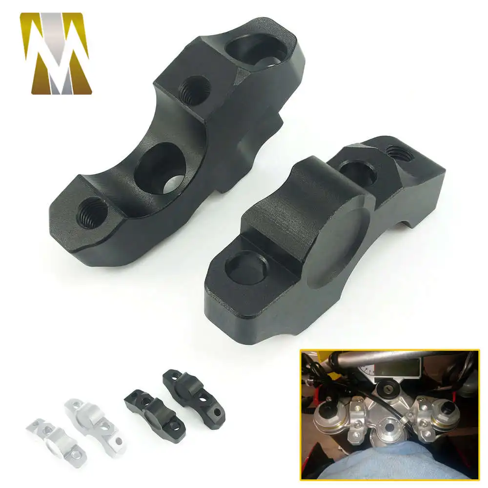 

For S1000R S1000XR 2017 2016 2015 2014 Motorcycle Handlebar Mount Riser Clamp for S 1000R S1000 XR Motor Handle Bar Accessories