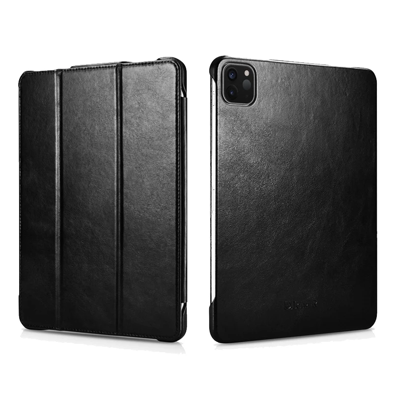 

Чехол из натуральной кожи для iPad 9,7 2017 2018 iPad 12,9 2020/2021, винтажный кожаный чехол для iPad Air 4, деловой Чехол-книжка для планшета