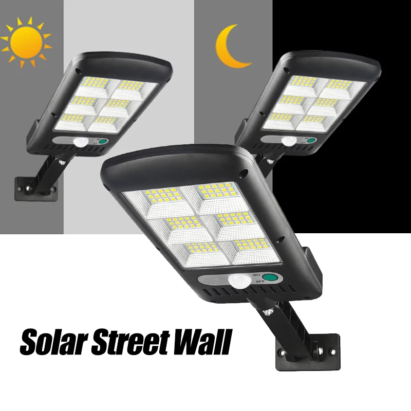 

Outdoor Lighting LED Solar Street Wall Light PIR Motion Sensor Dimmable Lamp High-quality Solar Garden Lights Street Lamps