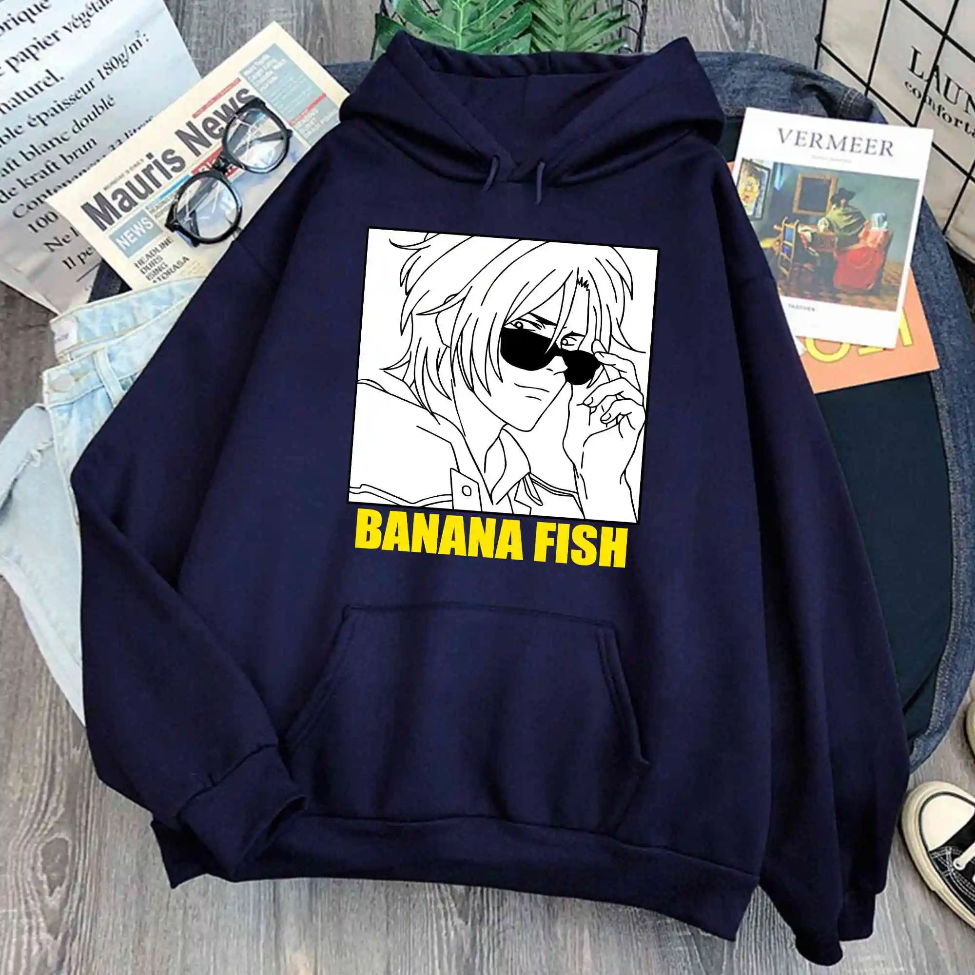 

Толстовка женская с капюшоном, винтажная повседневная одежда в готическом стиле, флисовый Свободный свитшот в Корейском стиле, теплая флис...