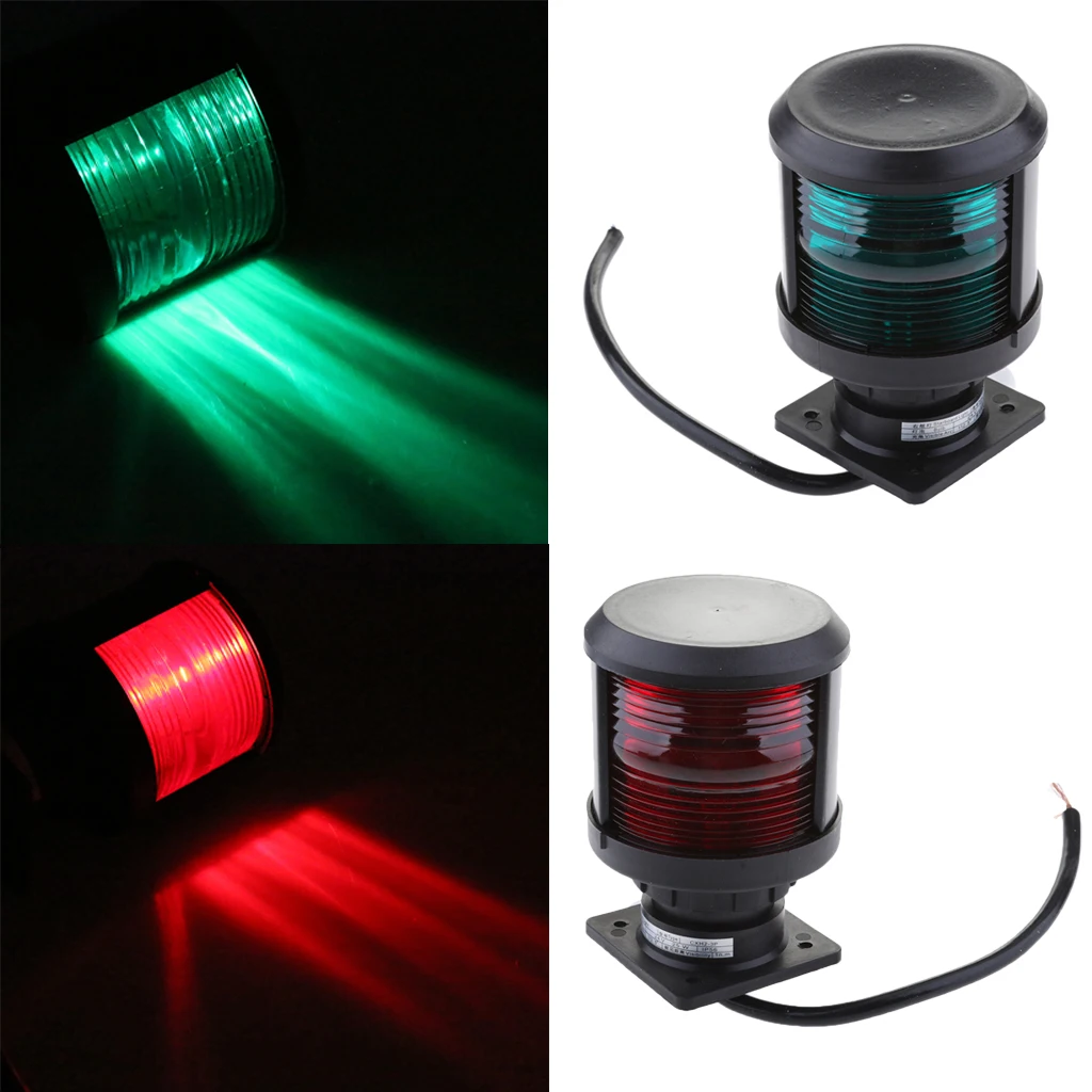 

Navigation Signal Light With Black Housing For Starboard Port