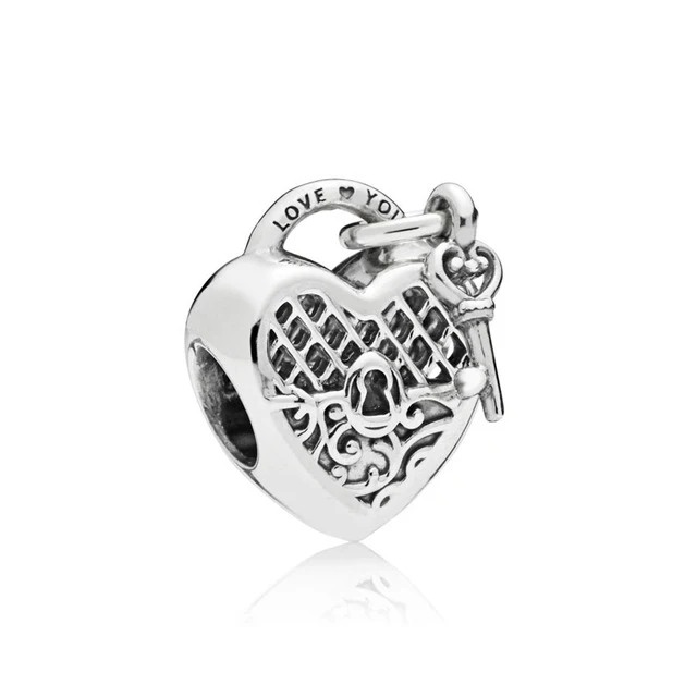 100% 925 пробы серебро новинка 797655 элегантные Ретро стиль LOVE YOU LOCK очаровательные из