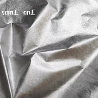 shiny silver soft tyvek washing breathe paper waterproof diy patches background decor wallet bags coat clothes designer fabric