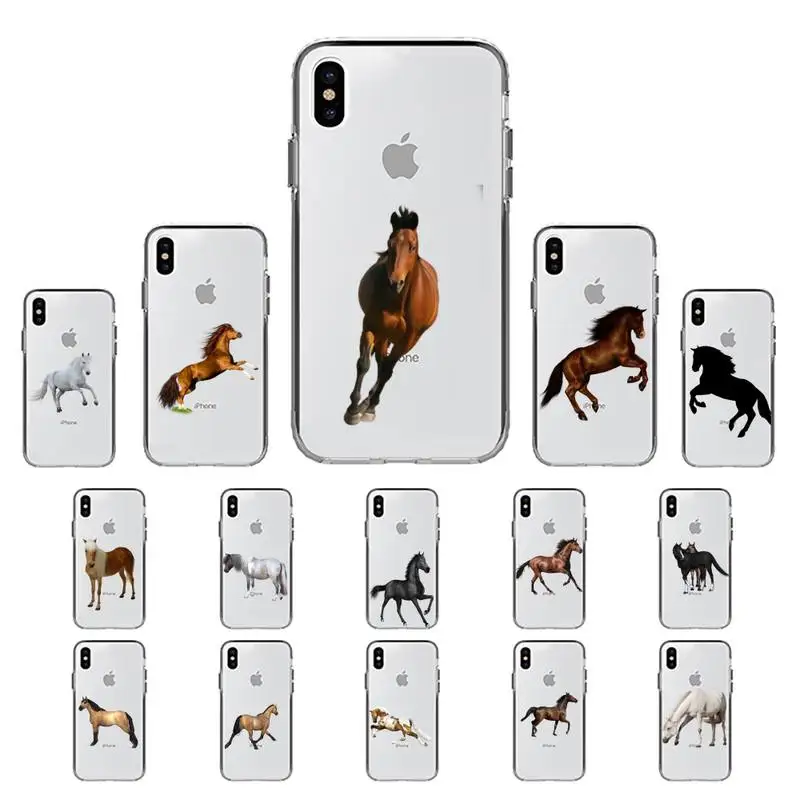 

Animal running horse Phone Case for iPhone 13 11 12 pro XS MAX 8 7 6 6S Plus X 5S SE 2020 XR case