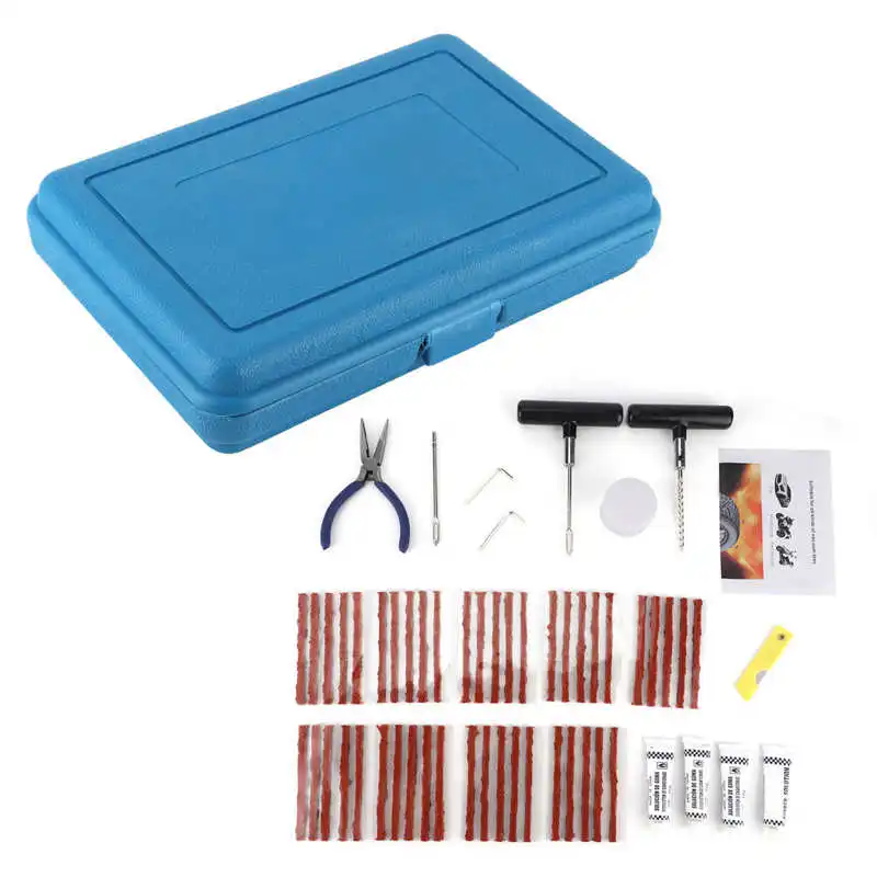 

Набор инструментов для ремонта шин, комплект из 58 предметов для автомобиля, мотоцикла, электровелосипеда, промышленные принадлежности