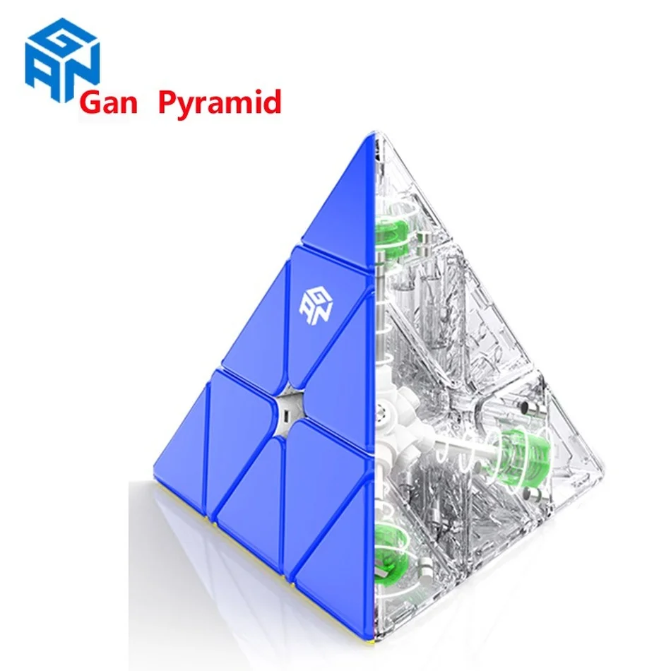 

Gan Speed Magnetic 3x3 Pyramid Magic Cubes 3x3x3 M Stickerless Enhanced Core Positioning Puzzles Cubo Magico Gans Games for Kids