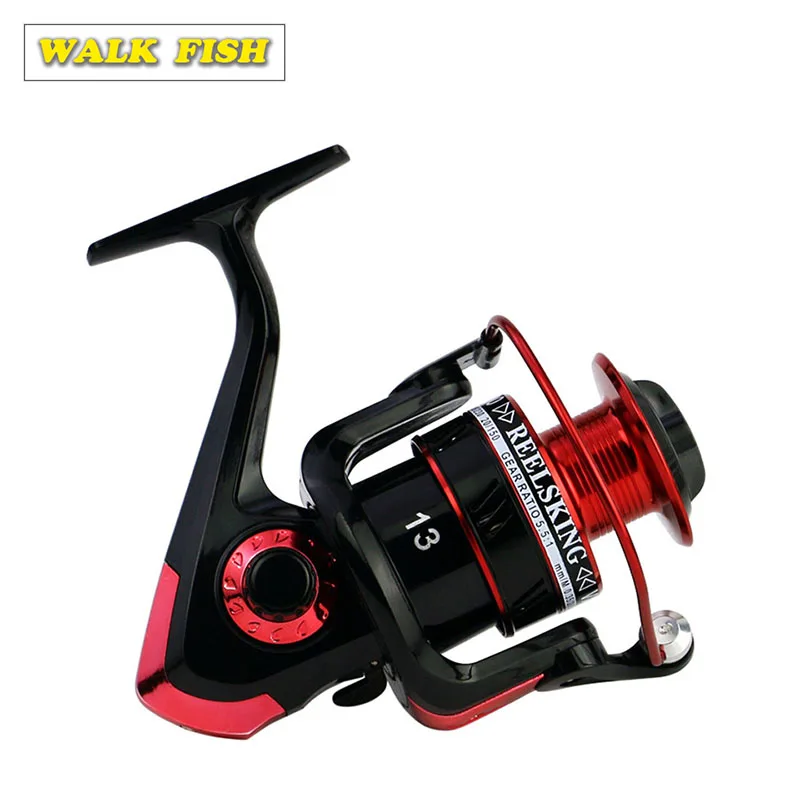 1 шт. черная красная металлическая Катушка спиннинговая Рыболовная катушка 13