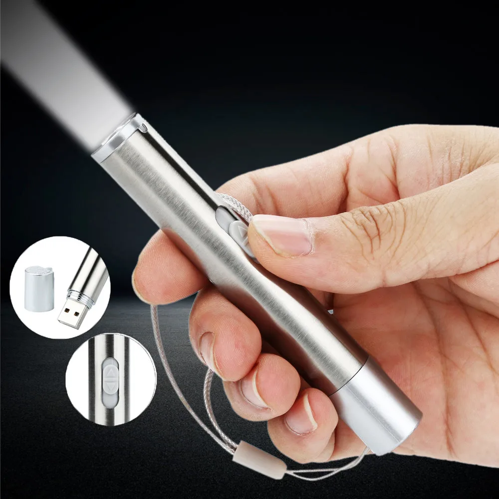 Мини фонарик с зарядкой от Usb портативный нескользящий дизайн велосипедный