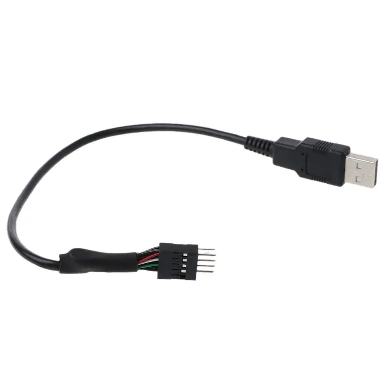 24AWG провод ПК Компьютерная материнская плата USB 9 Pin внутренний к Мужской Внешний