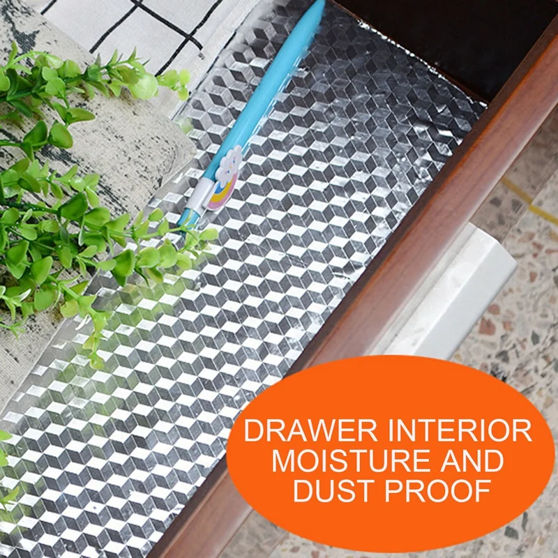 5 м 3D кубическая сетка алюминиевая маслостойкая наклейка для кухни оранжевые