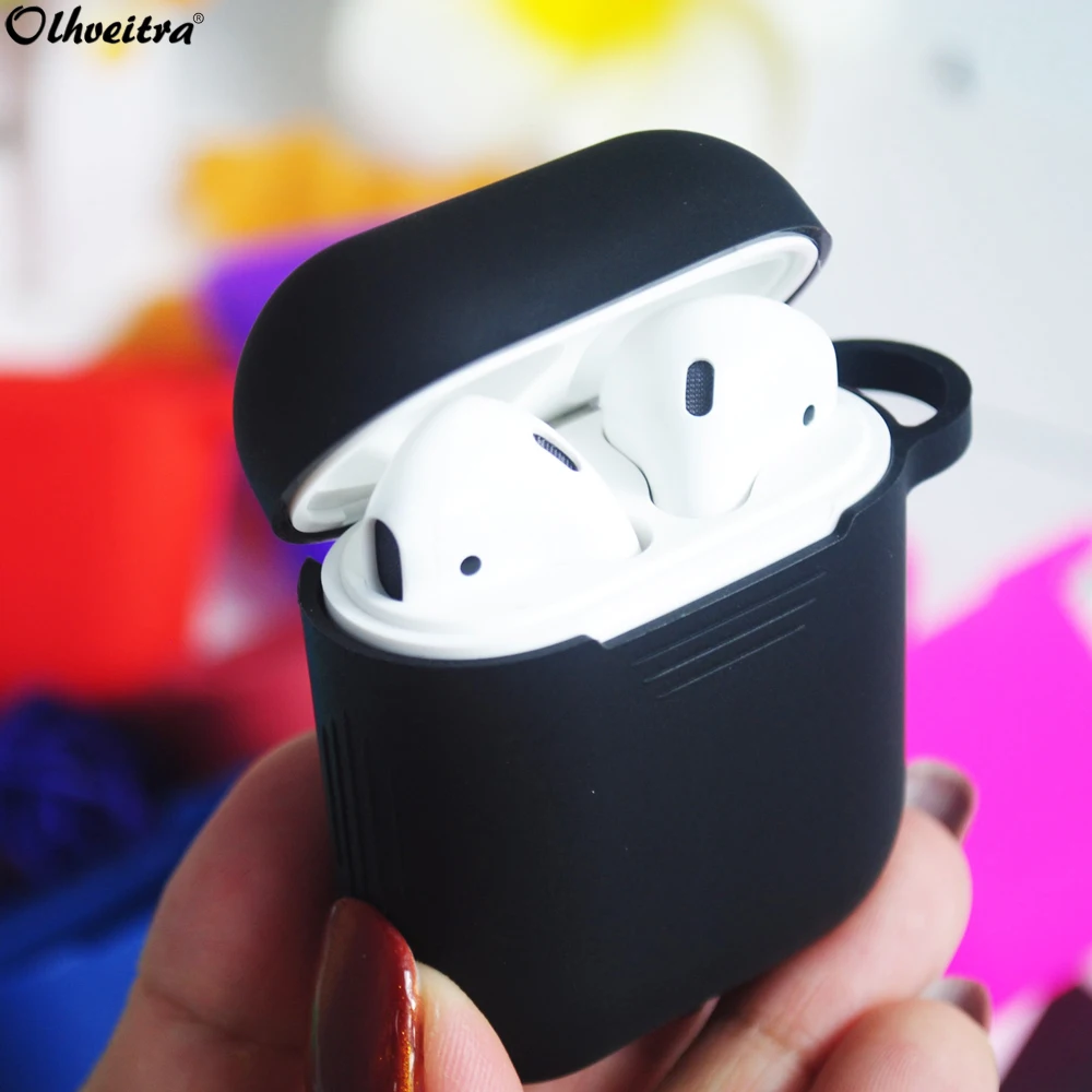 Olhveitra роскошный защитный чехол для Apple Airpods наушников силиконовый Air pods 2 Чехол