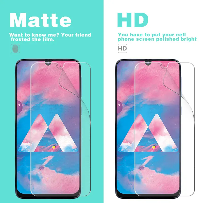 Матовая Антибликовая пленка для Samsung Galaxy M10s M30 M40 M11 SM-M115F M21 M215F HD, глянцевая Защитная пленка с инструментами для клайлинга