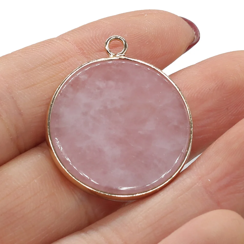 Natural Stone Rose Quartzs Pendant Various Shapes Exquisite Charms for Jewelry Making DIY Earring Necklace Accessories | Украшения и