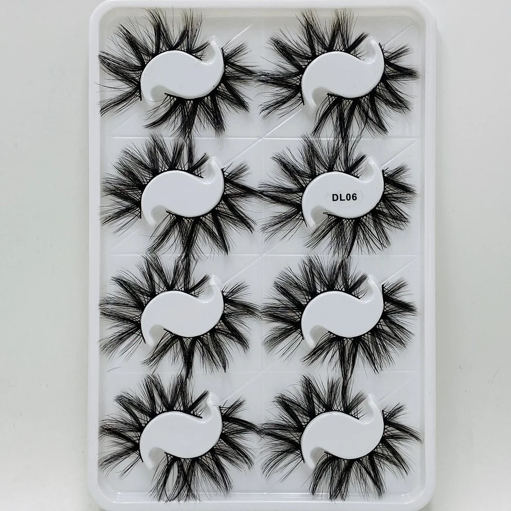 8 пар натуральных накладных ресниц накладные ресницы длинный макияж 3d норковые