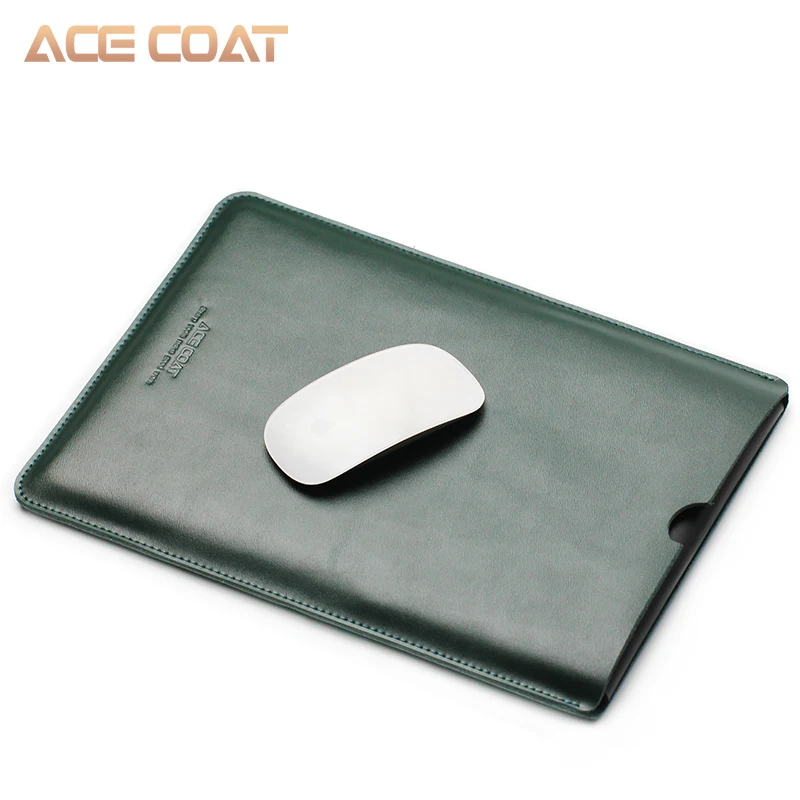 Защитная сумка ACECOAT из спилка для Apple Macbook Air Pro Retina13 12 15 16 чехол для ноутбука macbook pro 13 Чехол