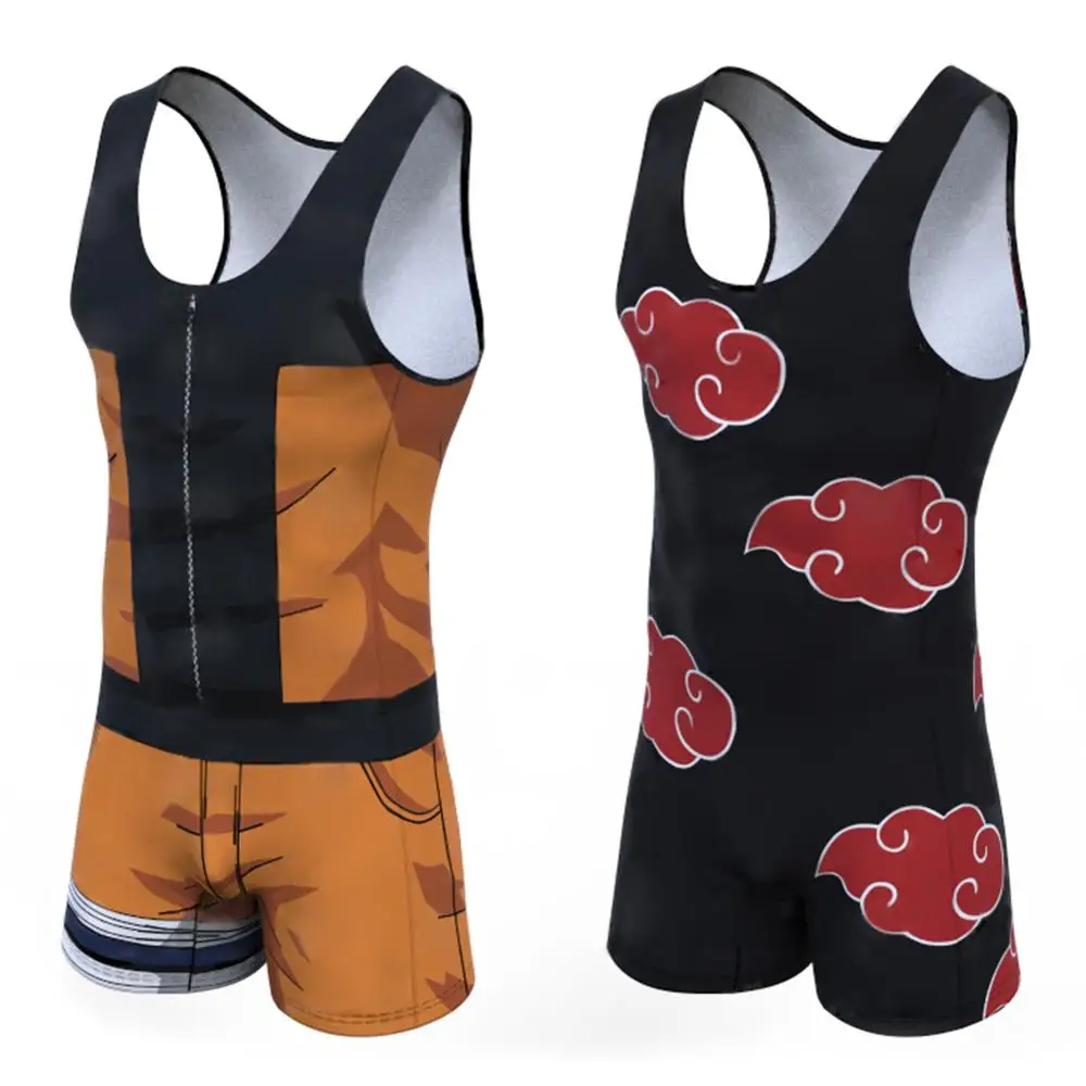 Повседневный забавный мужской короткий цельный комбинезон Vegeta Goku без рукавов