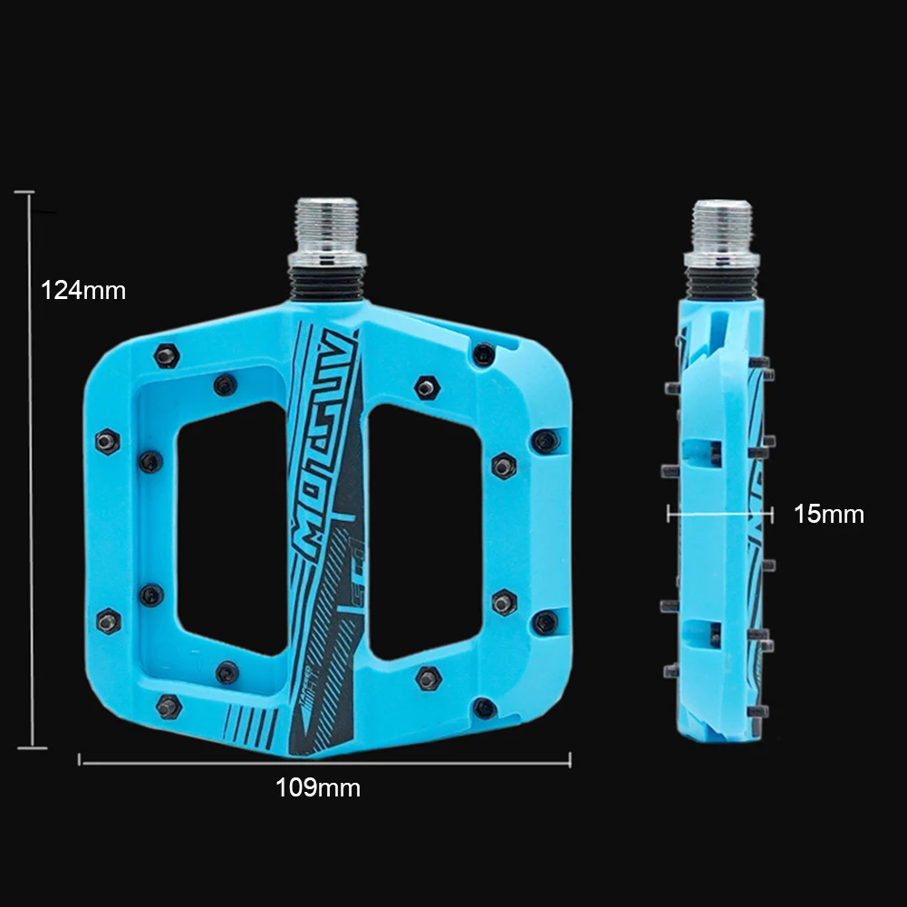 

MOTSUV Road Bike Cycling Bicycle Accessory Bicycle Anti Slip Pedals Mountain MTB Bike Platform Cycling Flat Pedal