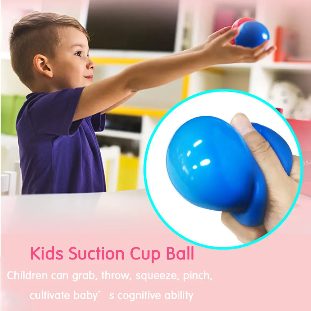 Bola de succi&oacute;n para ni&ntilde;os y adultos, juguete luminoso de pared con adhesivo, ideal para descompresi&oacute;n-3