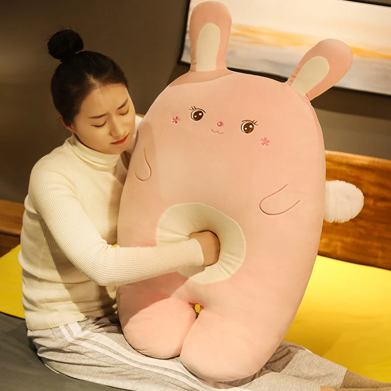New Lovely Giant Animal 65cm 95cm Soft Cartoon Big Sakura Angel Rabbit Bunny Plush Toy Stuffed Pillow Girl Christmas Gift | Игрушки и
